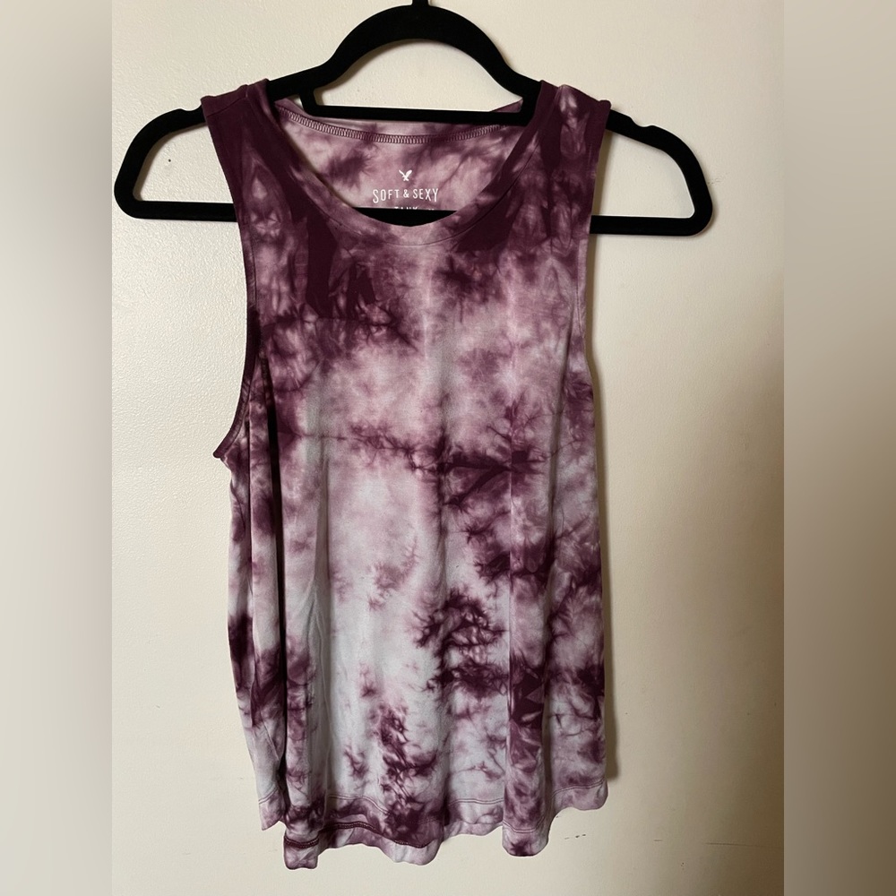 Tie Dye American Eagle Muscle Tank, Size S